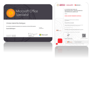 certificacion excel