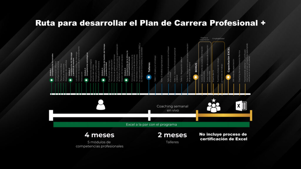 ruta plan de carrera profesional plus 1